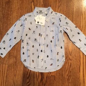 Disney button down shirt.
